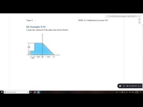 MME 211-L25-#86 Example 9.10 Centroid of a Composite Area