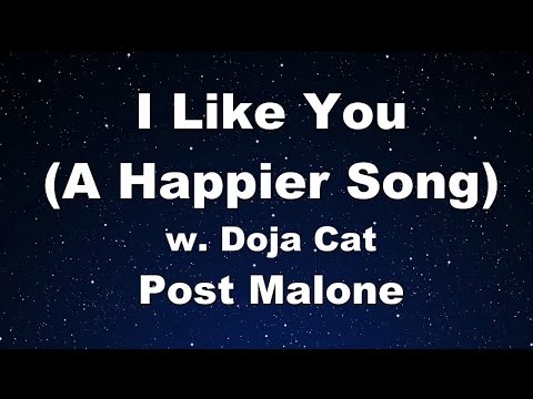 Karaoke♬ I Like You (A Happier Song) w. Doja Cat - Post Malone 【No Guide Melody】 Instrumental