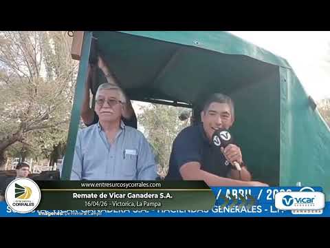 16-04-26 - Remate de Vicar Ganadera S.A.  en Victorica, La Pampa