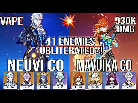 🤯 41 Enemies?! Neuvillette & Mavuika ERASE Spiral Abyss Floor 12 | Genshin Impact