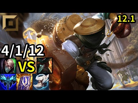 Singed Top vs Gangplank - KR Master | Patch 12.1