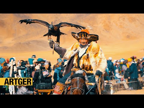 Amazing Life of Kazakh People in the Altai Mountains! The Golden Eagle Festival in Mongolia!