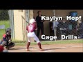 Kaylyn Hopf – Batting Cage Drills 10/12/21