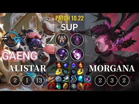DFM Gaeng Alistar vs Morgana Sup - KR Patch 10.22