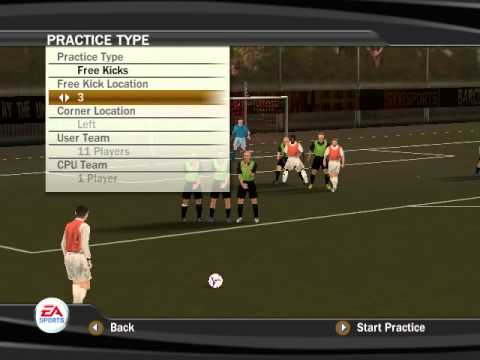 FIFA 07 Gameplay:Turul Practice Mode Manchester UTD - Bursley