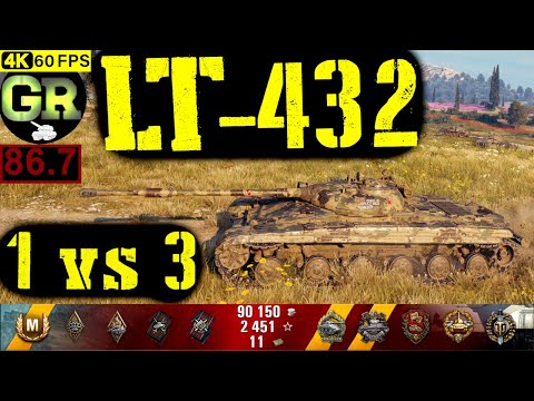 87_World of Tanks LT-432 WoT Replay - 9 Kills 4.9K DMG(Patch 1.4.0)