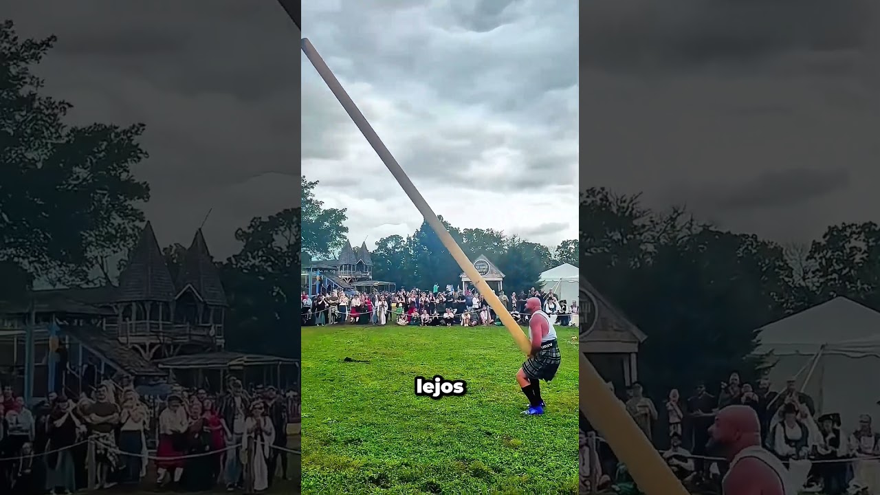 Así es como se lanza correctamente un tronco 💪 #scotland #highlandgames #impressive