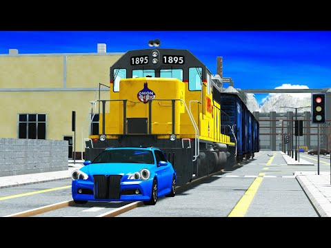 Train Accidents #17 - BeamNG Drive - CrashTherapy