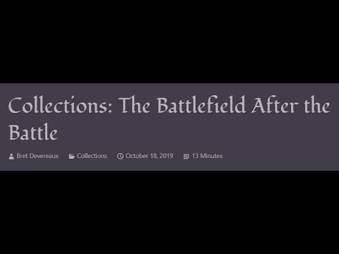 ACOUP - The Battlefield After the Battle