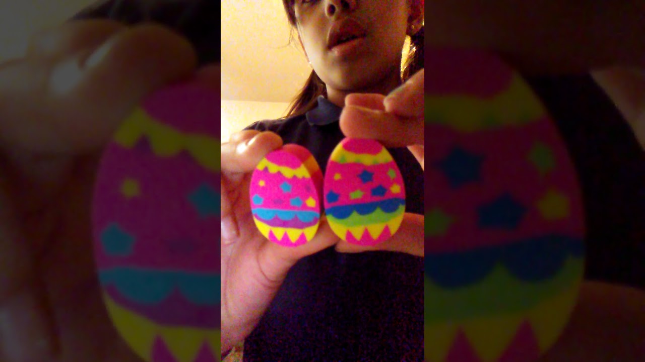 Easter egg erasers