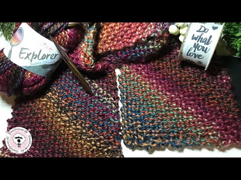 XXL Schal quer stricken / Schal mit tollen Verlauf - Strickanleitung / Woolhouse.de