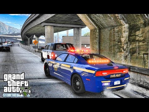 GTA 5 MODS LSPDFR 0.4.1 - NYSP CHARGER PATROL!!! (GTA 5 REAL LIFE PC MOD)