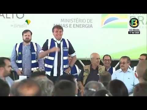 Presidente Bolsonaro discursa na Paraíba em inauguração de usina de energia solar (17/09/2020).