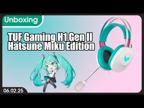 🔵 UNBOXING TUF Gaming H1 Gen II Miku Edition | CASI LLORO ¡Auriculares gamer con estilo waifu!