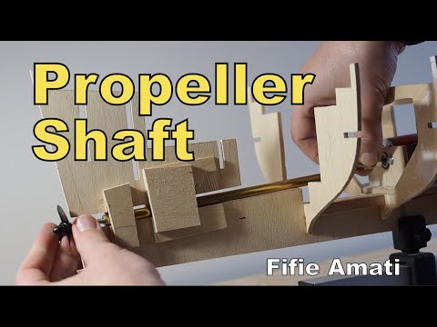 Installing, greasing and sealing the propeller shaft – FIFIE Amati scale 1/32 - Part 3