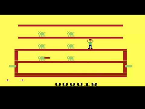 ATARI 2600 I Love Bacon 2010 Chris Read WIP STAR CLEVER GAME AND NICE & PROTOTYPE GAMEPLAY