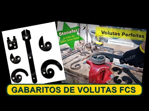 Serralheria Artística - Gabarito de Volutas FCS Arabescos