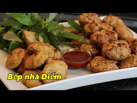 Chả mực - Cách làm chả mực béo thơm với thịt heo xay và giò sống | Bếp Nhà Diễm |