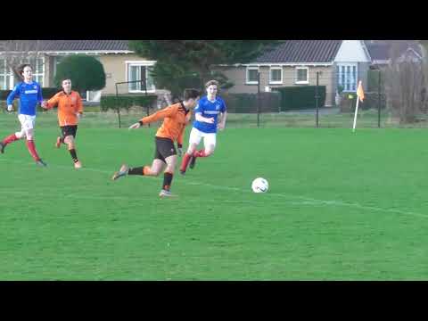 18 jan 2020 VV De Meern JO19-1 - BFC JO19-1 vriendsch 6-0, gefloten voor buitenspel wel prima aanval