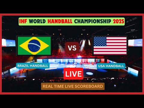 Brazil Vs USA LIVE Score UPDATE 2025 IHF World Handball Championship Preliminary Round 3 Jan 19 2025