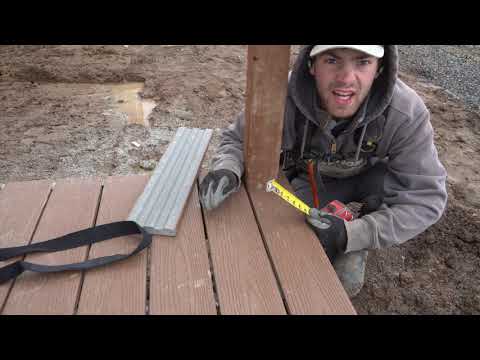 How to cut around a deck post.