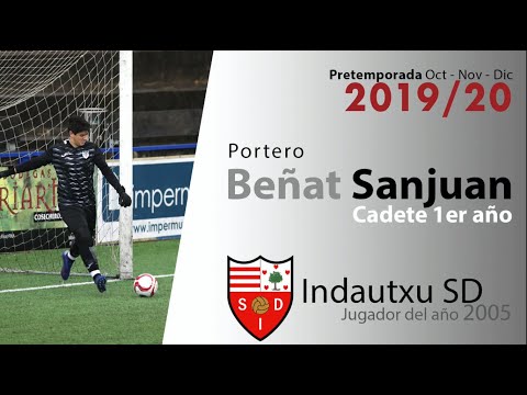 Beñat Sanjuan portero cadete 1er año Indautxu resumen temp. 2019-20 Octubre, Noviembre y Diciembre