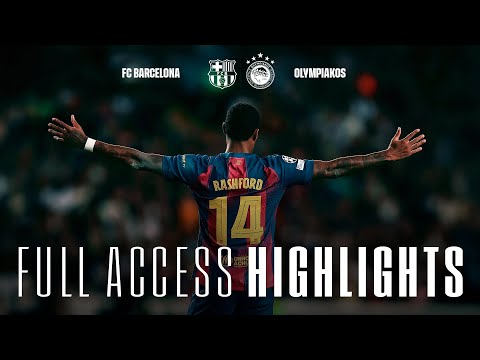 FC BARCELONA vs OLYMPIAKOS | PITCHSIDE HIGHLIGHTS 🔵🔴