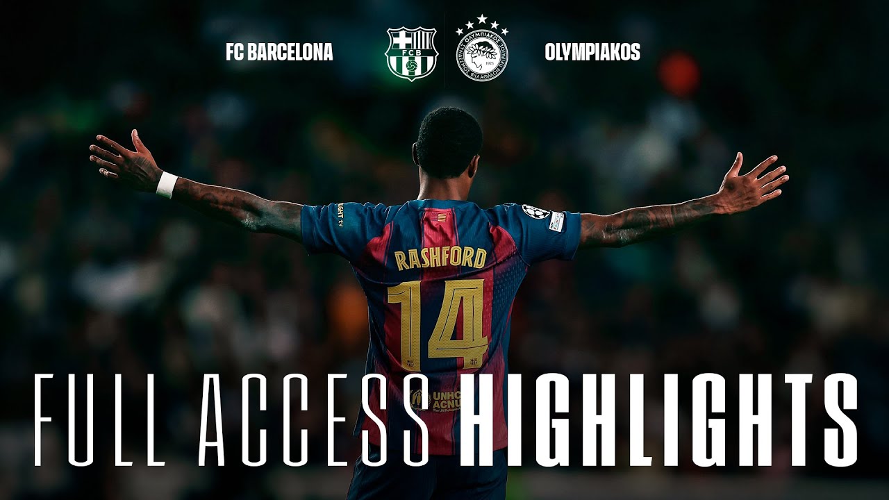 FC Barcelona 6 - 1 PAE Olympiakos SFP highlights