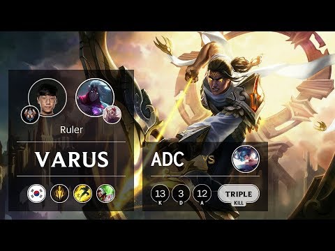 Varus ADC vs Sona - KR Challenger Patch 9.12