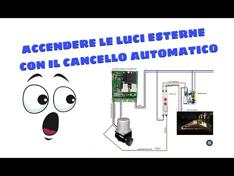 TURN ON THE LIGHTS WITH THE AUTOMATIC GATE OPENING (CONNECTION)