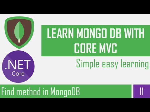 Find method in MongoDB | Filter Search Documents |CRUD Operation in MongoDB | Asp Net Core Mvc