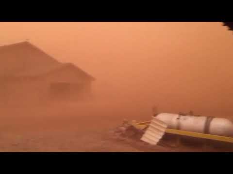 A dust storm |  Lubbock, Texas, USA | February 26, 2023.
