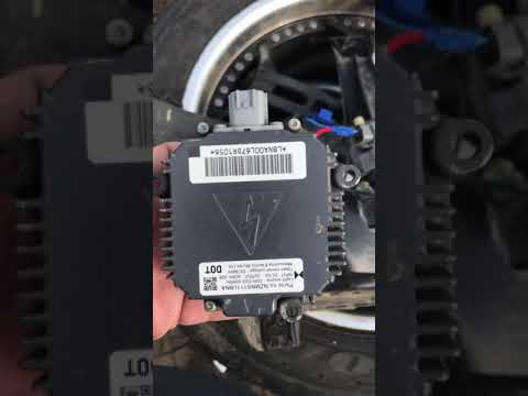 QX56 HID to LED headlight conversion.