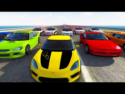 HIGH SPEED MULTI CAR POLICE CHASES AND TAKEDOWNS! - BeamNG Drive Crash Test Compilation Gameplay