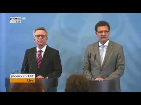 Vorstellung des Zivilschutzkonzepts: Pressekonferenz mit Thomas de Maizière am 24.08.2016
