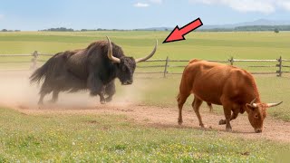 O yak fez isso quando viu o touro! 16 Momentos Tensos de Animais Selvagens na Natureza
