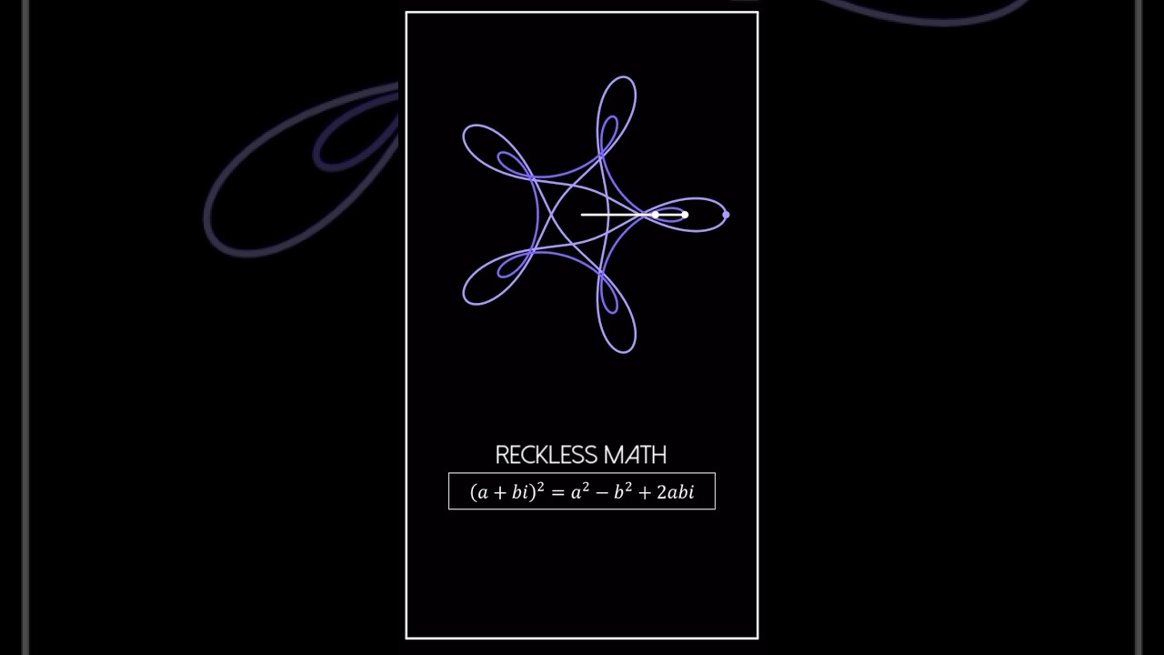 Complex Square of a Curve traced by Rotating Vectors. #maths #math #visualart #animation #desmos