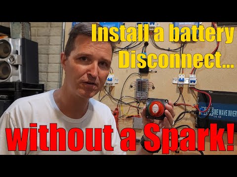 Installing a Battery Disconnect with a Resistor!  NO MORE SPARK!