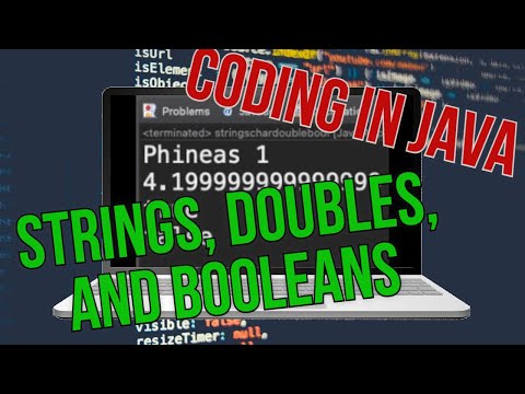 String Double And Boolean Variables Java Programming 7 Coding Club