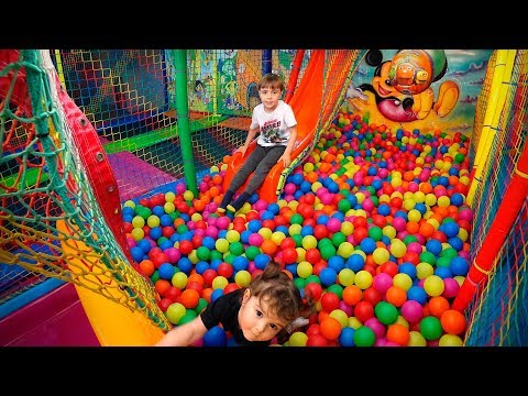 BALL PIT POOL AT THE FUN INDOOR PLAYGROUND FOR KIDS