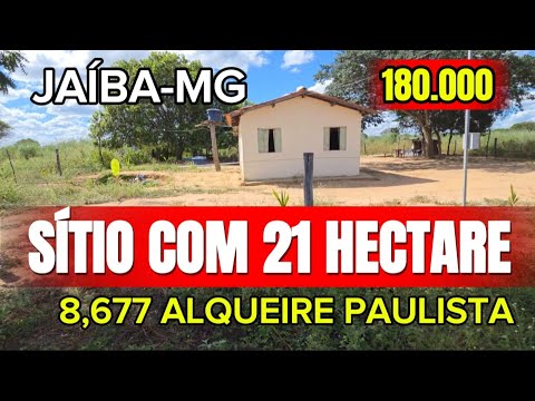 21 hectare. SÍTIO ESCRITURADO. JAÍBA-MG 