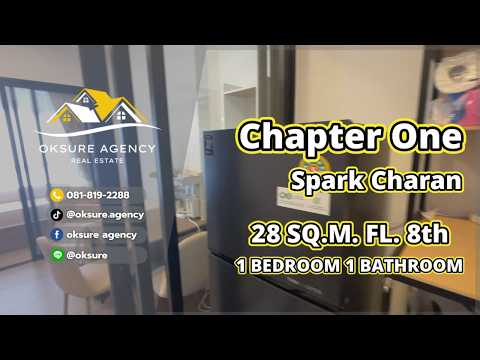 Chapter One Spark Charan, Bangkok, 80 Charan Sanitwong Rd, Bang O, Bang Phlat, Bangkok, 1 Bedroom, 28 sqm, Condo For Rent, by NATTAPHONG Yodmanotham (K. Book), 500462064 - DDproperty.com