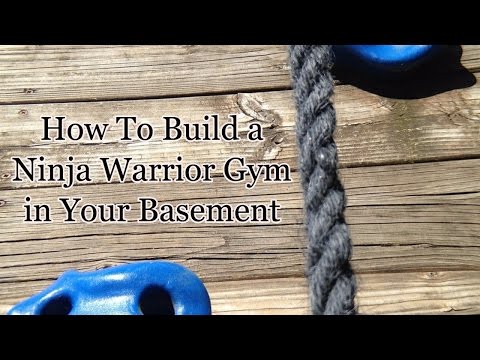 Part of a video titled How to Build a Ninja Warrior Gym in Your Basement - YouTube