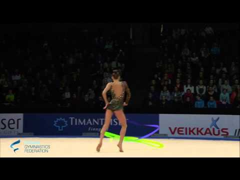 Rizatdinova Ganna Ribbon - Rhythmic Gymnastics World Cup 2016 Espoo