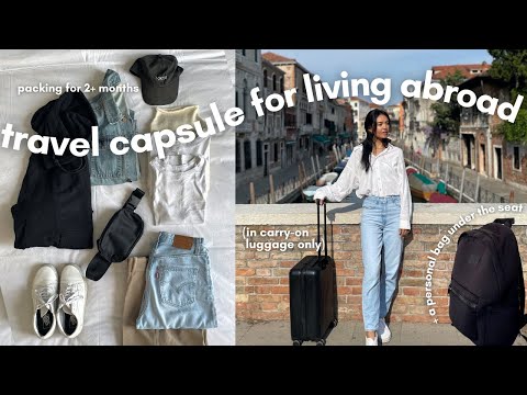 travel capsule | how to pack carry-on only for 2+ months in europe