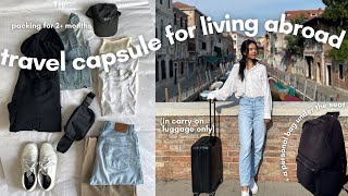 travel capsule | how to pack carry-on only for 2+ months in europe