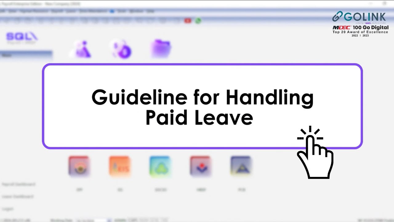 SQL Payrol | How To Handle Paid Leave in SQL Account