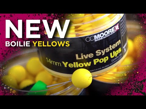 NEW 🚨 BOILIE YELLOW POP-UPS! CC MOORE CARP FISHING BAITS