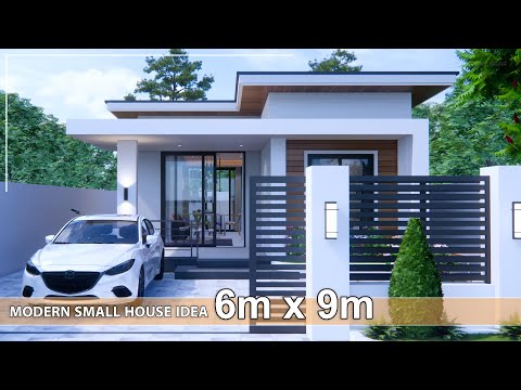 Modern Small House | House Design idea |  6m x 9m (2Bedroom)