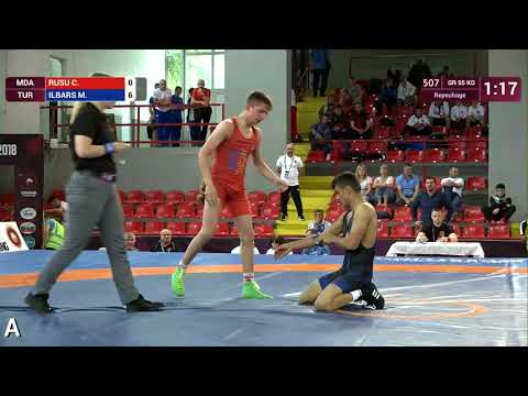 Repechage GR - 55 kg: C. RUSU (MDA) v. M. ILBARS (TUR)